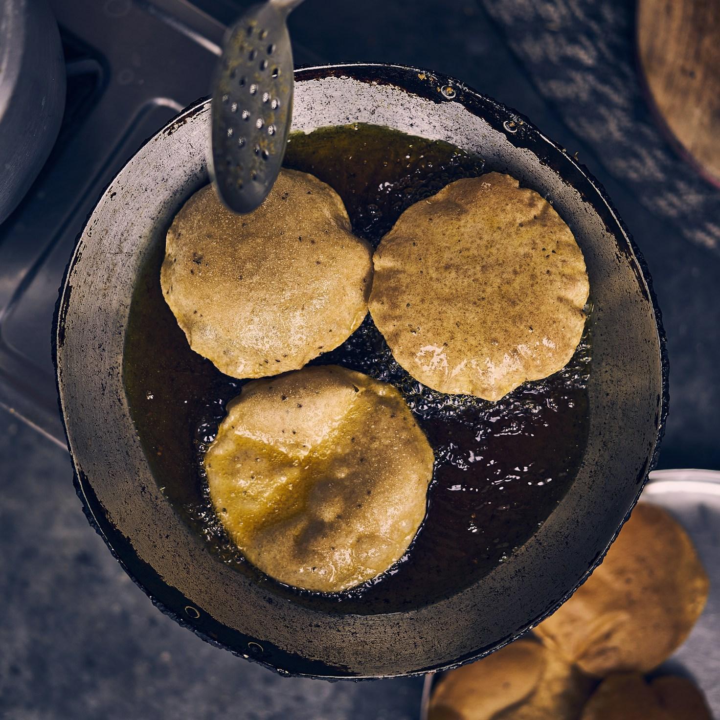 Freshly baked homemade cake in a kitchen setting